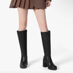 Elegant Black Knee-High Women's Boots